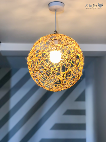 Handmade sphere lamp shade
